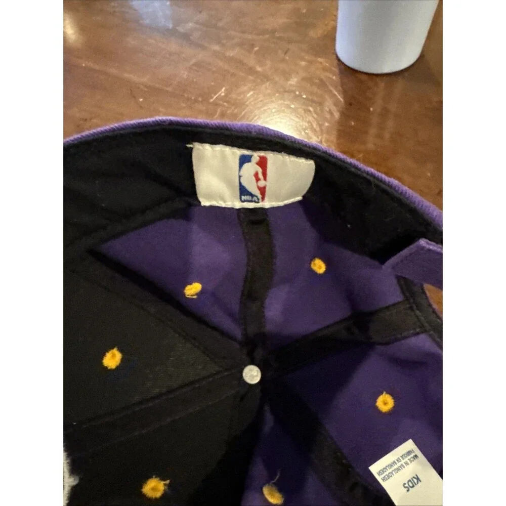Fan Favorite Los Angeles Lakers Hat Kids Purple Adjustable NBA Basketball Cap